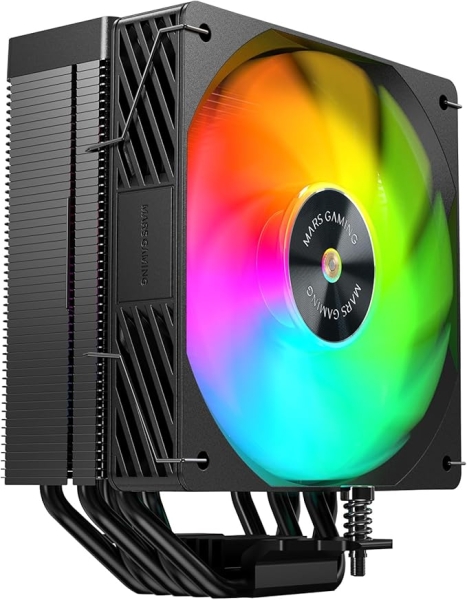 Mars Gaming MCPU-X5ARGB Disipador CPU con 280W de Potencia - Ventilador PWM de 120mm - Iluminacion A