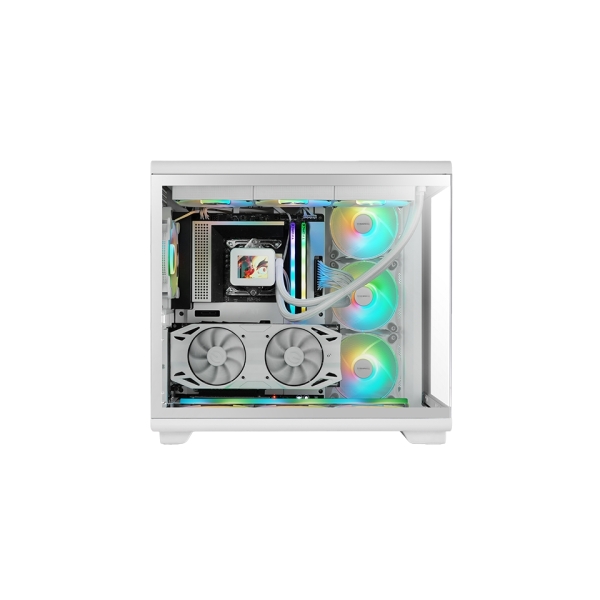 Mars Gaming MC-REV Caja Torre ATX - Tres Ventiladores ARGB - Doble Cristal Templado - Doble Camara -