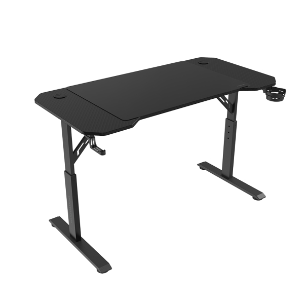 Mars Gaming MGD-ERGO120 Mesa Gaming - Altura Ajustable con 3 Posiciones - Soportes Auriculares y Beb