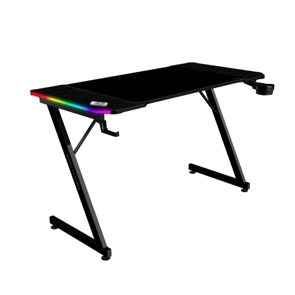 Mars Gaming MGD-X120RGB Mesa Gaming - Iluminacion ARGB con Mando - Soportes Auriculares y Bebidas -