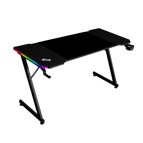 Mars Gaming MGD-X140RGB Mesa Gaming - Iluminacion ARGB con Mando - Soportes Auriculares y Bebidas -