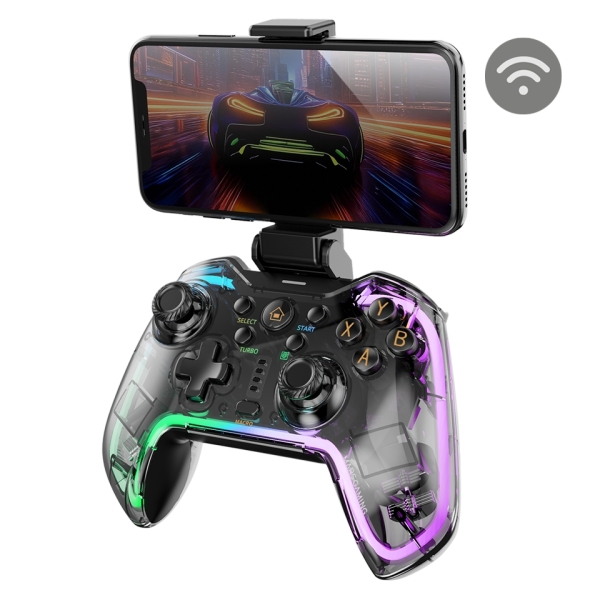 Mars Gaming MGP-BT2 Gamepad Bluetooth Multiplataforma - Vibracion Haptica - Adaptador para Smartphon