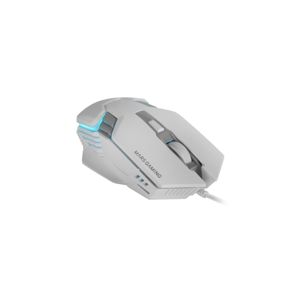 Mars Gaming MM024 Raton Gaming Optico - Sensor 4000dpi - Switches HUANO - Iluminacion RGB - 127x73x3