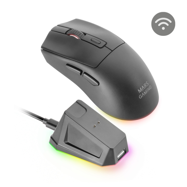 Mars Gaming MM-T3 Raton Inalambrico Ultraligero - 14400dpi - Bluetooth 5.0 - Rf 2.4Ghz - Switches HU
