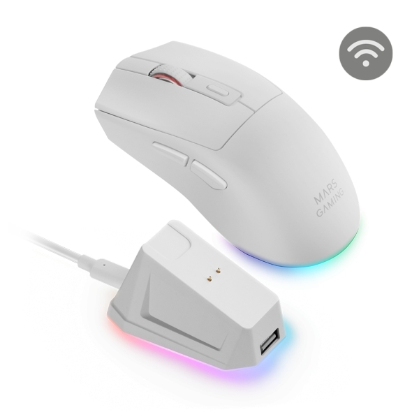 Mars Gaming MM-T3 Raton Inalambrico Ultraligero - 14400dpi - Bluetooth 5.0 - Rf 2.4Ghz - Switches HU