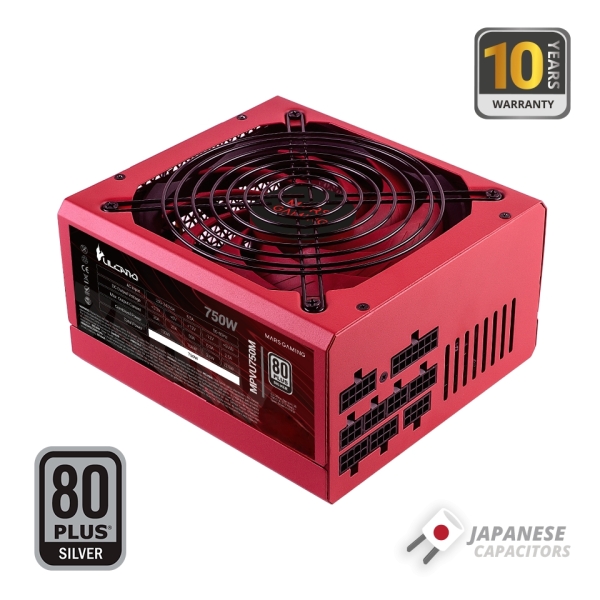 [MPVU750M] Mars Gaming MPVU750M Fuente de Alimentacion ATX de 750W - 80 Plus Silver - Modular - 14dB - Color Ro