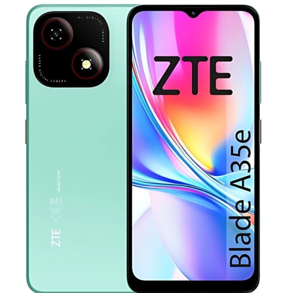 ZTE Blade A35e Smartphone Pantalla 6,52" - 2+2GB RAM - 32 GB - 90 Hz - Bateria 5000 mAh - Color Verd
