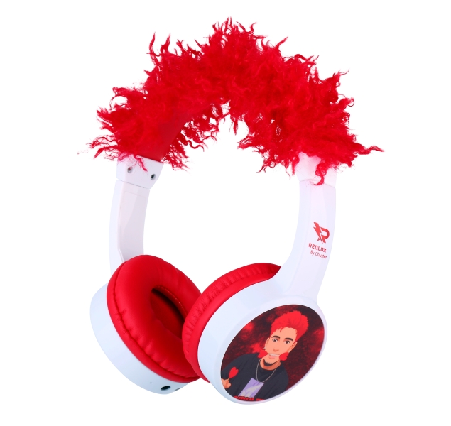 Redlox by Chuster Tuber Auriculares Bluetooth 5.3 con Pelo - Altavoz 30mm - Bateria 200mAh - Autonom