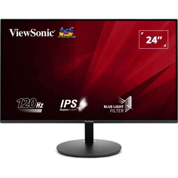 [VA24E1-H] Viewsonic Monitor 23.8" LED IPS FullHD 120Hz - Respuesta 5ms - HDMI - VESA 75x75mm - Color Negro