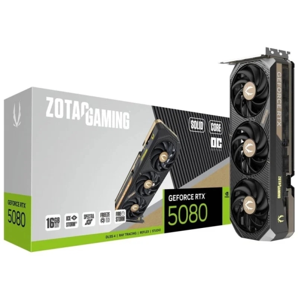 [ZT-B50800J2-10P] Zotac GeForce Gaming RTX 5080 Tarjeta Grafica 16GB GDDR7 HDMI, DisplayPort
