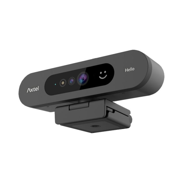 [AX-FHD-HELLO] Axtel AX-FHD Webcam USB - 1080p - Plug & Play - Auto Focus - Reconocimiento Facial