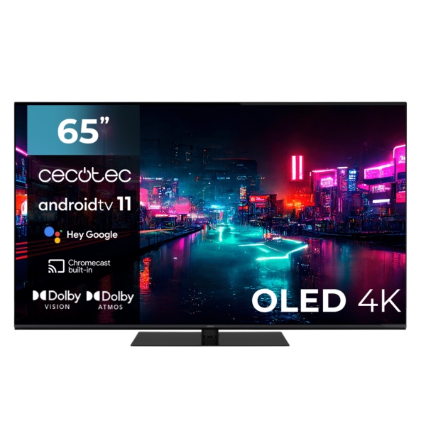 Cecotec TV Cecotec Z1 series ZOU10065 Smart TV de 65" Oled 4K UHD HDR10 - 120Hz - Android TV 11 - HD