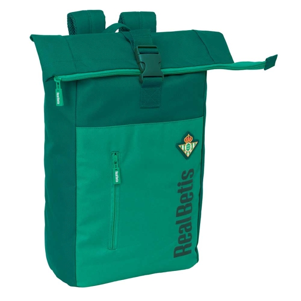 Safta Real Betis Balompie Mochila para Portatil hasta 15.6" - Cremallera - Interior Acolchado - Repe