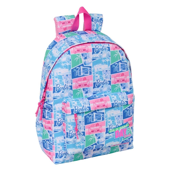 Safta Barbie Mochila para Portatil hasta 14.1" - Interior Acolchado - Bolsillo Frontal - Bolsillo Po