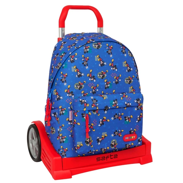 Safta Mickey Mouse Today Mochila para Portatil hasta 14.1" - Portabotellas - Tirador Doble - Espalda