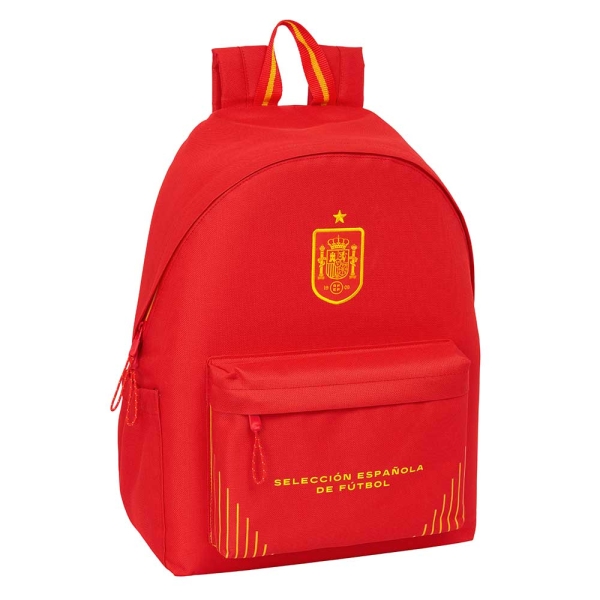 Safta Seleccion Española de Futbol Mochila para Portatil hasta 14.1" - Bolsillo Frontal - Portabotel