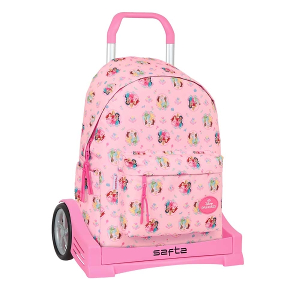 Safta Princesas Disney Mochila para Portatil hasta 14.1" - Portabotellas - Tirador Doble - Espalda A