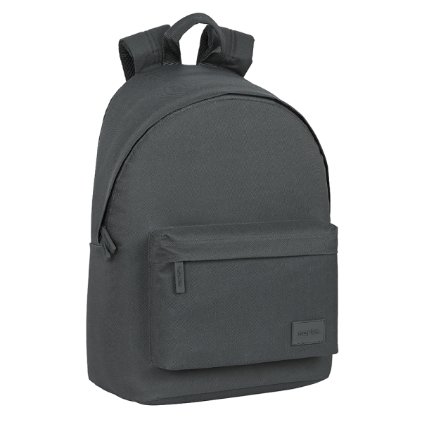 Safta Basic Mochila para Portatil hasta 14.1" - Bolsillo para Tablet - Tirador Doble - Hombreras Erg