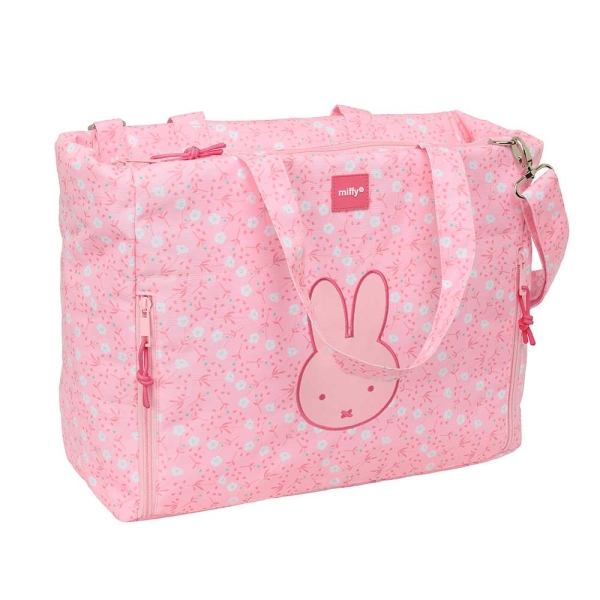 Safta Miffy Flores Maletin para Portatil hasta 14.1" - Cremallera - Bolsillos Frontales - Hombrera A