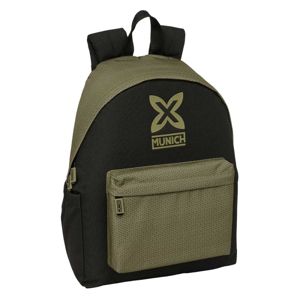 Safta Munich West Mochila para Portatil hasta 14.1" - Portabotellas - Tirador Doble - Hombreras Ergo
