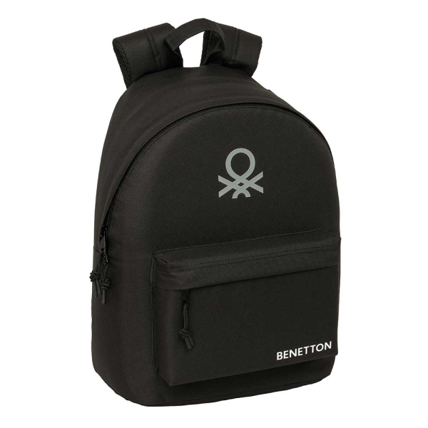 Safta Benetton Basics Mochila para Portatil hasta 14.1" - Interior Acolchado - Bolsillo para Tablet