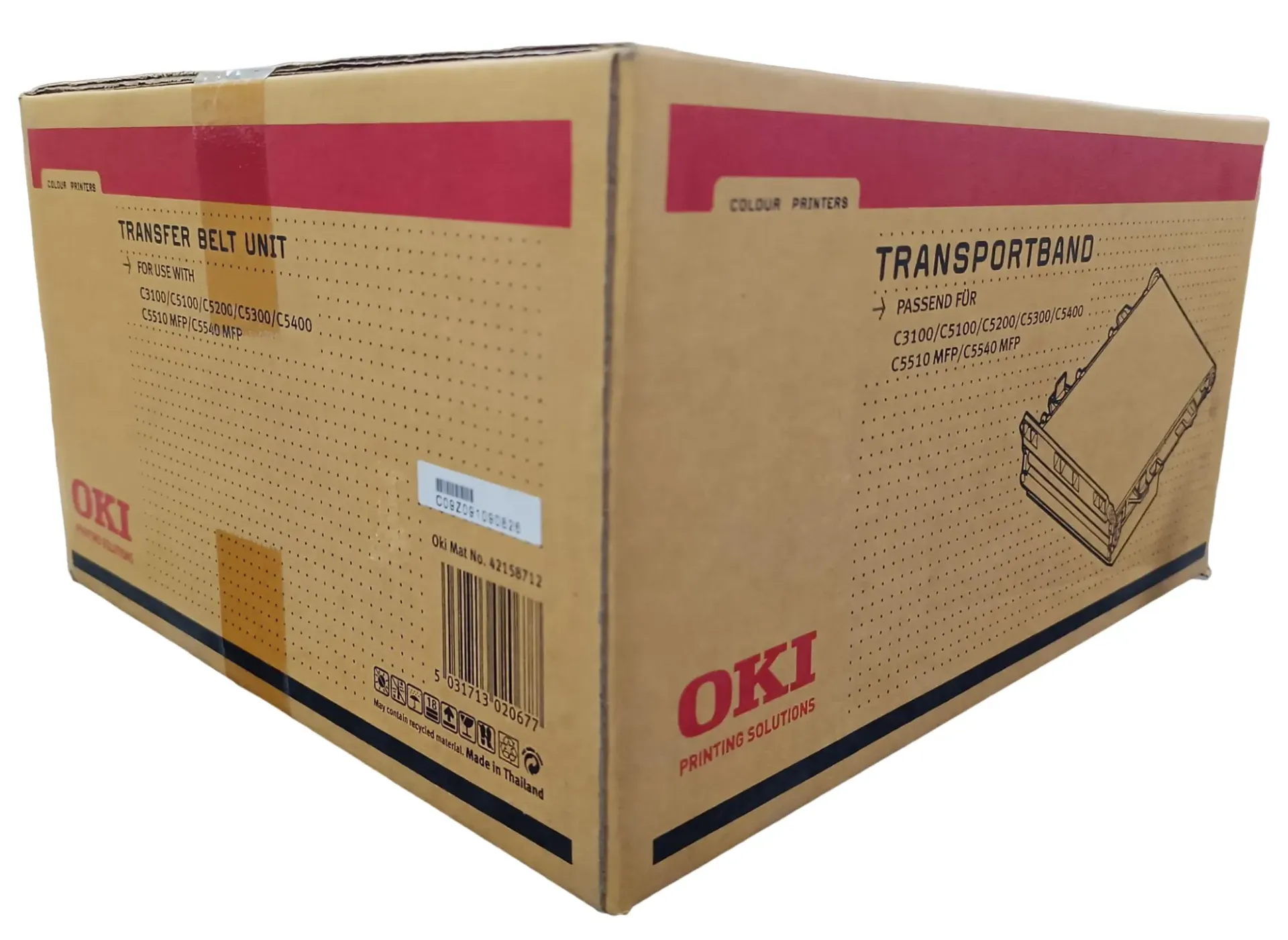 [42158712] Cinturón de Transferencia OKI (C3100 / C5100 / C5200 / C5300 / C5400 / C5510 MFP / C5540 MFP)