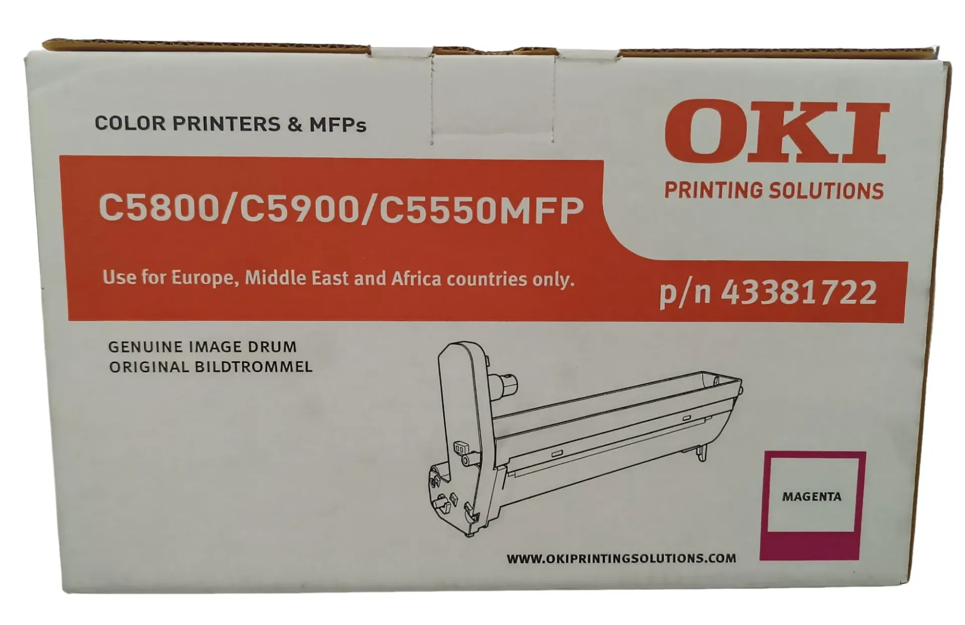[43381722] Tambor de Imagen - Magenta Original OKI (C5800 / C5900 / C5550MFP)